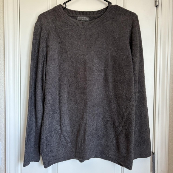 Barefoot Dreams Men's Charcoal Crewneck Sweater - Picture 1 of 2